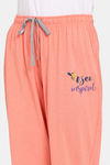 Rosaline Mystic Town Knit Cotton Pyjama (Pack of 2) - Purple Orange — thumbnail 6